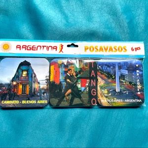 Coaster set from Buenos Aires, Argentina